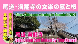 「文楽」を祀る「海龍寺」の桜 Cherry blossom viewing in Onomichi 2021