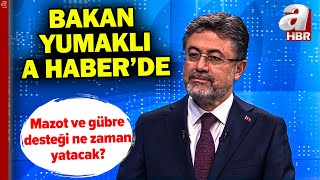 Tarım Bakanı Yumaklı A Haber'de! Ülke tarımında hedefler neler?