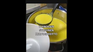 4 AINEKSEN SYKSYINEN KURPITSAKEITTO🎃