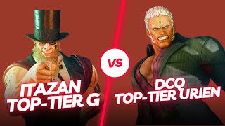 SFV CE ▰ Itazan (G) vs DCQ - DingChunQiu (Urien) ▰ Street Fighter 5 Top Tier Gameplay