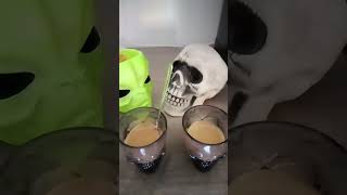 Tutorial: Alien spooky creepy coffee #caffeine #coffee #alien #creepy