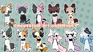 ★impossible art challenge!★ ||Animation Meme|| Ft my ocs (not all-) old vid#art#meme#fyp