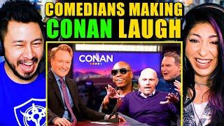 COMEDIANS Making CONAN Laugh Hyterically - Reaction!