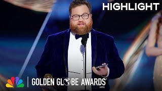 Paul Walter Hauser Wins Best Supporting Actor in a Limited Series | 2023 Golden Globe Awards on NBC