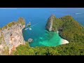 maya bay 4k stunning limestone cliffs and crystal clear waters with relaxing music 4k video ultra hd