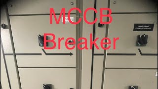 MCCB Breaker. Maintenance, tripping setting and controlling circuit.