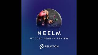 My Peloton year in review for 2020 - prepared by Peloton