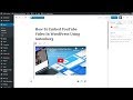 How To Embed YouTube Videos In WordPress Using Gutenberg Editor?