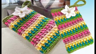 IMPRESIONANTE  BOLSOS MONEDEROS FUNDAS PARA CELULAR Maravilloso el mas Bonito Crochet