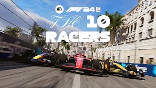 F1 24 THE 10 RACERS ft. Charles Leclerc, Alex Albon, Pierre-Emerick Aubameyang and Diogo Jota