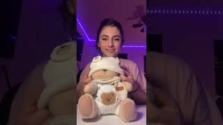 The first reaction to receiving a gift! 🧸#getahug  #cute  #gift  #unboxing  #christmas