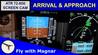 ATR 72-600 arrival and approach - an instrument view