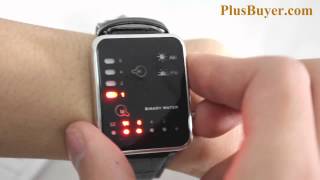 The Singularity - Japanese-inspired LED Watch - Red and Yellow