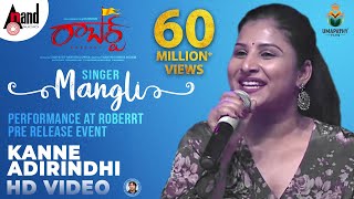Singer Mangli Kanne Adhirindhi Song Performance At Roberrt Pre Release Event | Darshan | Arjun Janya