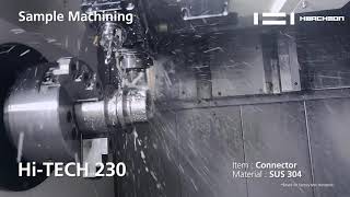 Hi-TECH 230 | Connector | CNC Lathe | Turning Center | Machine Working