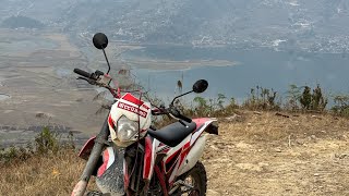 Ride around the fewa lake on dirt bike