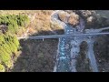 【 仰ぐ剱岳🗻 】 ドローン空撮🚁 麓から眺める初冬の立山連峰⛰️