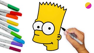 How To Draw Bart Simpson | Step By Step Tutorial