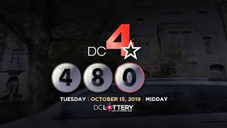 DC LOTTERY Midday 10/15/2019
