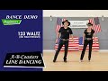 123 WALTZ - Line Dance Demo & Walk Through