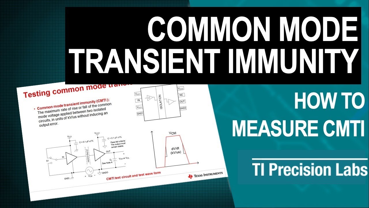 What Is Cmti For Digital Isolators Youtube