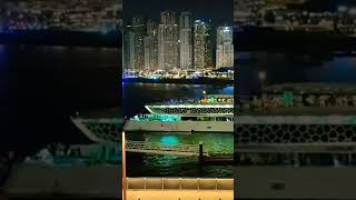 dubai Marina beautiful night view #video #viral #short #dubaivelog