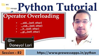 #82 | OOP | Operator Overloading in Python | Python Tutorial for Beginners