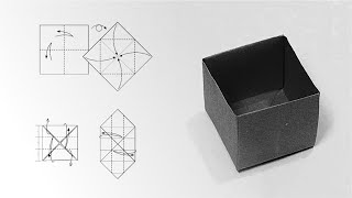 Cubic box. Origami. Paper Crafts