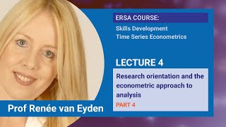Lecture 4: Practical example on Model Specification, Estimation, Evaluation and Interpretation