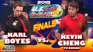 FINALS MATCH: Kevin CHENG Yu Hsuan vs. Karl BOYES: 2015 U.S. OPEN 9-BALL CHAMPIONSHIPS