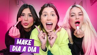 ENSINEI MINHAS AMIGAS A FAZER UMA MAKE SUPER FÁCIL!!!