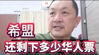 希盟还剩下多少巴仙华人票？2025年2月18日@zhiyuan9657