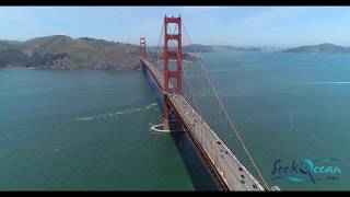 Phantom 4 Pro San Francisco Golden Gate Bridge Alcatraz Island City Drone Flight 4K 2018