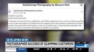 East Tennessee photographer accused of scamming clients out of photos and cash