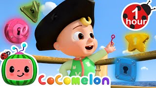 Find The Colorful Treasure Key +MORE CoComelon JJ's Animal Time Kids Songs | Animal Songs for Babies