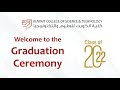 KCST Graduation Ceremony 2022  حفل تخرج كلية الكويت للعلوم والتكنولوجيا