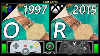 Blast Corps (Nintendo 64 vs Xbox One X) Gameplay Comparison