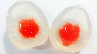 วุ้นแฟนซี Iสอนทำวุ้นไข่ลาวา ไส้ทะลัก! หวานอมเปรี้ยว เคี้ยวเพลิน - How to make Eggs Lava Jelly