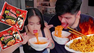 Couple Try Worlds Spiciest Noodles