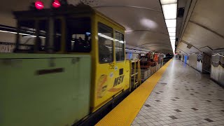 Montréal Métro: maintenance vehicle at Crémazie metro station on the Orange Line 🟠