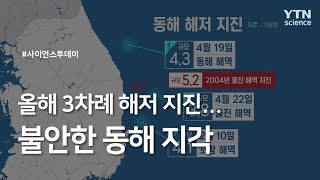 올해 3차례 해저 지진...불안한 동해 지각 / YTN 사이언스