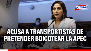 🔴🔵Patricia Juárez acusa a transportistas de pretender BOICOTEAR la APEC con nuevo paro