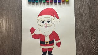 Easy Santa Claus drawing step by step | Merry Christmas Drawing | Santa Claus drawing for kids