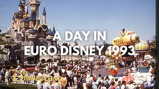 🏰 A DAY IN DISNEYLAND PARIS 1993 - EURO DISNEY VINTAGE - ALL SHOWS \u0026 MAIN STREET ELECTRICAL PARADE