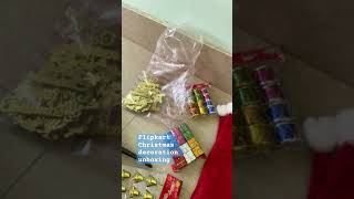 Christmas tree decoration items unboxing flipkart #trending #ytshorts #christmas