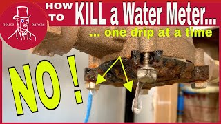 Water meter leaking inside garage: Why is water dripping from meter