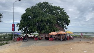 Visiting The Longest Boat at Kampong Leav in Prey Veng , Cambodia