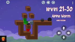 Apple Worm: logic puzzle || level 21-30 The End