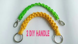 Cara Membuat Tali Tas Rajut / Tali Kur - Macrame - DIY SIMPLE HANDLE  - DIY SIMPLE HANDLE PURSE