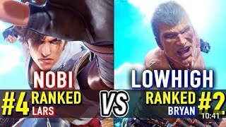 T8 💪 have gameplay NOBI (_4 Ranked Lars) vs LOWHIGH (_2 Ranked Bryan)  Tekken 8 High Level Gameplay